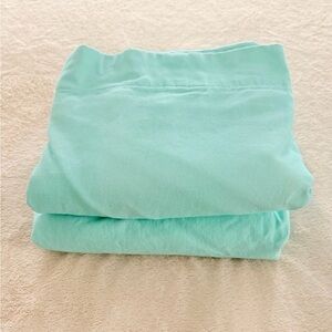 Pottery Barn Kids Mint Green Fabric Curtain Panels Size 44x84 Inches